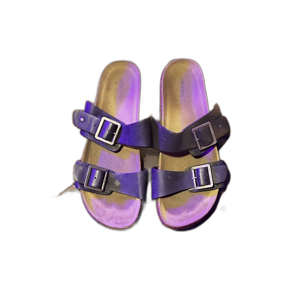 Used Forever 21 Sandals size 6 Womens Navy Blue